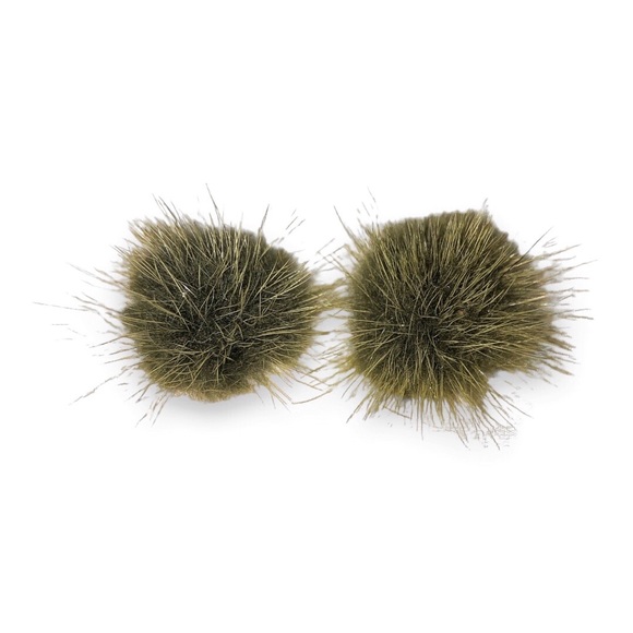 Gold plated mink fur jewellery set - Picture 3 of 4